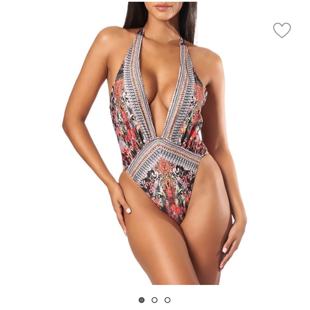 Halterneck one piece swimsuit La Moda